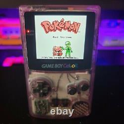 Nintendo Atomique Pourpre Gameboy Couleur Ips Écran LCD Rétroéclairé Mod Gbc Oem Shell