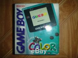 Nintendo Cgb001 Game Boy Color Teal Blue Green Nouveau Non Ouvert