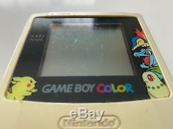 Nintendo Console Game Boy Color Pokemon Center Limitée Cgb-001 Œuvres Testées Dhl