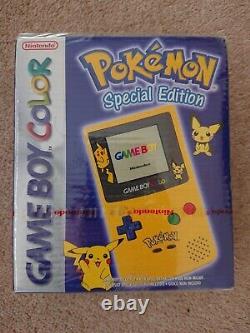 Nintendo Console Gameboy Color Pokemon Pikachu Game Boy Color Nouveau Scellés