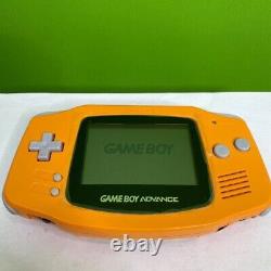Nintendo Game Boy Advance Agb-001 Game Console Spice Orange Avec Feuille De Protection