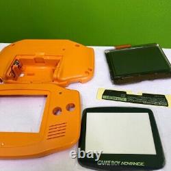 Nintendo Game Boy Advance Agb-001 Game Console Spice Orange Avec Feuille De Protection