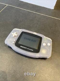 Nintendo Game Boy Advance Bundle Clear Full avec 14 jeux Tous testés et fonctionnent