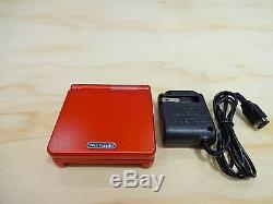 Nintendo Game Boy Advance Gba Sp Flamme Rouge Système Ags 001 Mint Nouveau