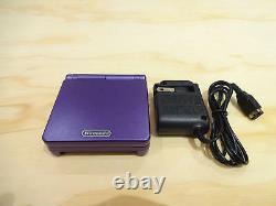 Nintendo Game Boy Advance Gba Sp Midnight Purple System Ags 001 Mint Nouveau