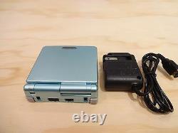 Nintendo Game Boy Advance Gba Sp Pearl Blue System Ags 001 Mint Nouveau
