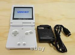 Nintendo Game Boy Advance Gba Sp Pearl White System Ags 101 Brighter Mint Nouveau