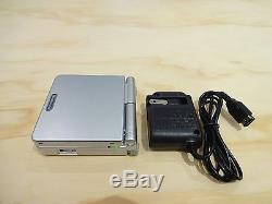 Nintendo Game Boy Advance Gba Sp Système Platinum Silver Ags 001 Mint Nouveau