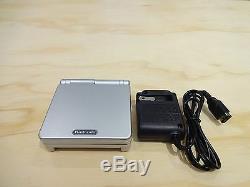 Nintendo Game Boy Advance Gba Sp Système Platinum Silver Ags 001 Mint Nouveau