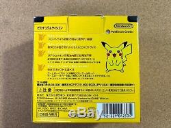 Nintendo Game Boy Advance Sp Console Pikachu Pokemon Center Limitée Couleur F / S