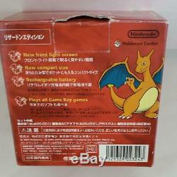 Nintendo Game Boy Advance Sp Console Pokemon Centre Charizard Couleur Limitée