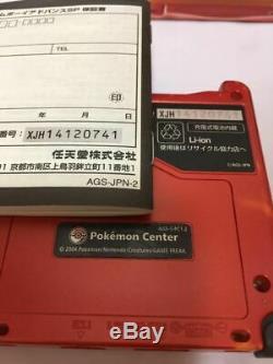Nintendo Game Boy Advance Sp Console Pokemon Centre Charizard Couleur Limitée F / S