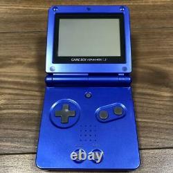 Nintendo Game Boy Advance Sp Couleur Console Azurite Bleu Du Japon