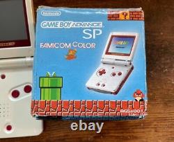 Nintendo Game Boy Advance Sp Famicom Couleur Edition Limitée Japon