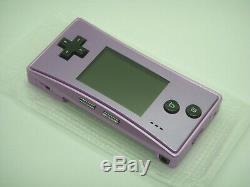 Nintendo Game Boy Advance Sp Micro Condole Système Rose Pourpre Couleur