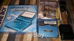 Nintendo Game Boy Advance Sp Surf Blue System Handheld Gba Complet Avec Boîte Cib