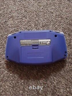 Nintendo Game Boy Advance système portable violet en boîte avec inserts, jamais utilisé