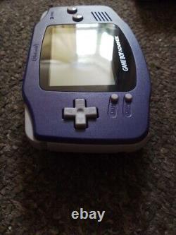 Nintendo Game Boy Advance système portable violet en boîte avec inserts, jamais utilisé