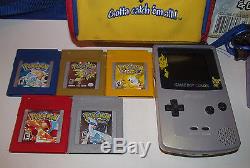 Nintendo Game Boy Color 5 Pokémon Jeux Édition Gold & Silver Handheld System ++