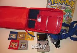 Nintendo Game Boy Color 5 Pokémon Jeux Édition Gold & Silver Handheld System ++