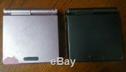 Nintendo Game Boy Color Advance Sp Graphite Pink Pearl Ags 101 Ds Lite Backlit