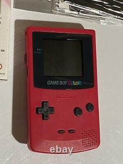 Nintendo Game Boy Color Berry Excellent Complet Dans L’état De La Boîte