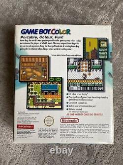 Nintendo Game Boy Color Boîte turquoise Boîte non complète gratuite U. K. P&P