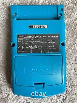 Nintendo Game Boy Color Boîte turquoise Boîte non complète gratuite U. K. P&P