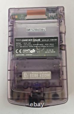 Nintendo Game Boy Color CGB-001 transparent		<br/> 
 <br/> Translation: Nintendo Game Boy Color CGB-001 transparent