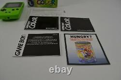 Nintendo Game Boy Color Cbg-01 Green Complet Dans La Boîte Cib Works 1998