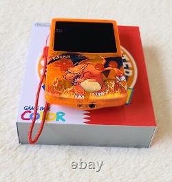 Nintendo Game Boy Color Charizard Pokemon Écran OLED IPS USB-C Rétro GBC