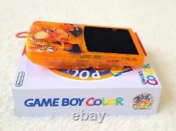 Nintendo Game Boy Color Charizard Pokemon Écran OLED IPS USB-C Rétro GBC