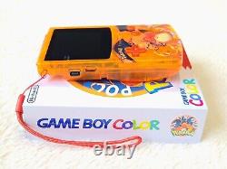 Nintendo Game Boy Color Charizard Pokemon Écran OLED IPS USB-C Rétro GBC