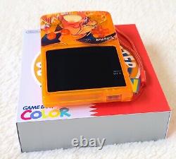 Nintendo Game Boy Color Charizard Pokemon Écran OLED IPS USB-C Rétro GBC