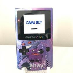 Nintendo Game Boy Color Console De Poche Ips Backlight Pokemon Gengar Argent