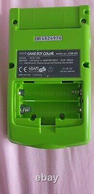 Nintendo Game Boy Color Console Green/lime/kiwi (boxed) + Jeu
