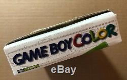 Nintendo Game Boy Color Console Portable Avec La Boîte + 4 Jeux (kiwi / Lime Green) Cib
