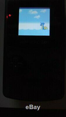 Nintendo Game Boy Color / Couleur Lumière (ips LCD Rétro-éclairage Mod) Libre De Bleu Pokemon