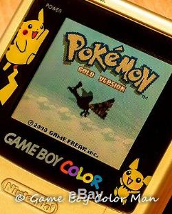 Nintendo Game Boy Color Édition Limitée Or Console Uniquement À L'état Neuf