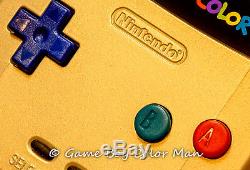 Nintendo Game Boy Color Édition Limitée Or Console Uniquement À L'état Neuf