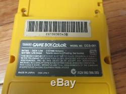 Nintendo Game Boy Color Edition Limitée Tommy Hilfiger Pissenlit Jaune Kcab