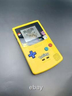 Nintendo Game Boy Color Édition Pikachu Pokemon RESTAURÉE CORPS NEUF Console Seulement