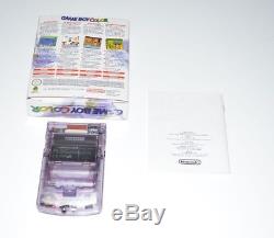 Nintendo Game Boy Color En Transparent Lila + Ovp Neuwertig