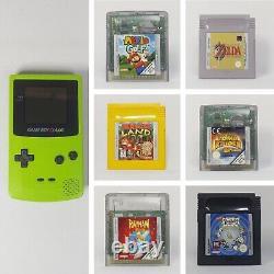 Nintendo Game Boy Color (GBC) Bundle Zelda, Mario Golf, Donkey Kong, Tomb Raider
<br/><br/> 

Nintendo Game Boy Color (GBC) Bundle Zelda, Mario Golf, Donkey Kong, Tomb Raider