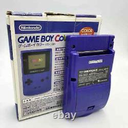 Nintendo Game Boy Color GBC CGB-001 Raisin Boîte Insérés Manuel JAP Console
