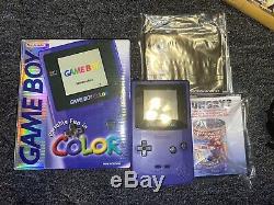Nintendo Game Boy Color Gameboy Raisin Violet Console Cib En Box Testée