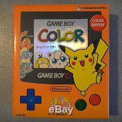 Nintendo Game Boy Color Gbc 3ème Anniversaire Edition Limitée Japon Boîte Pikachu