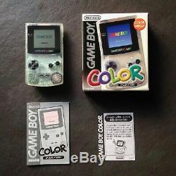 Nintendo Game Boy Color Gbc Neotones Ice Jap Trasparente Con Scatola E Manuale