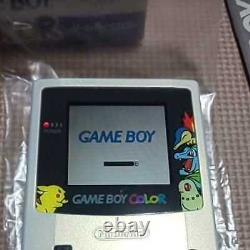 Nintendo Game Boy Color Gold &silver Pokemon Center Limited Edition Boîte Manuel