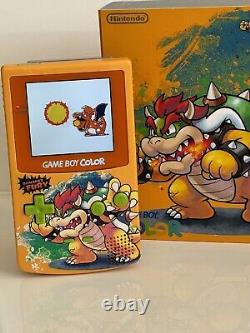 Nintendo Game Boy Color IPS GBC Écran Laminé Q5 Contrôles Tactiles OSD Bowser